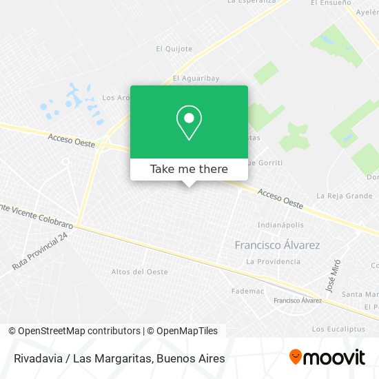 Mapa de Rivadavia / Las Margaritas