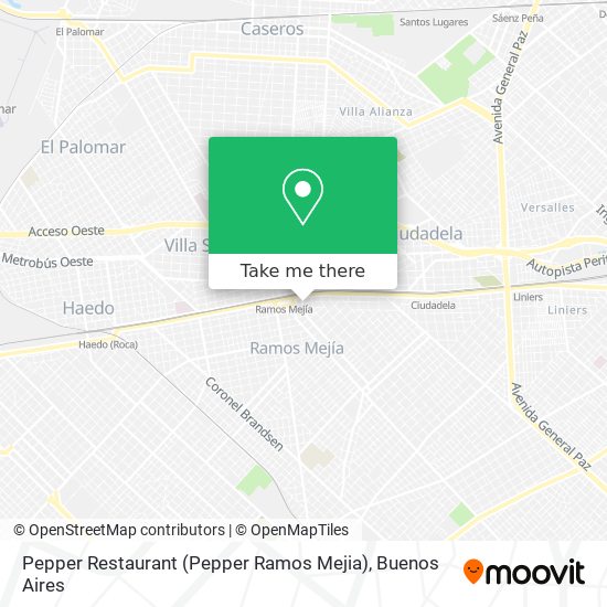 Pepper Restaurant (Pepper Ramos Mejia) map