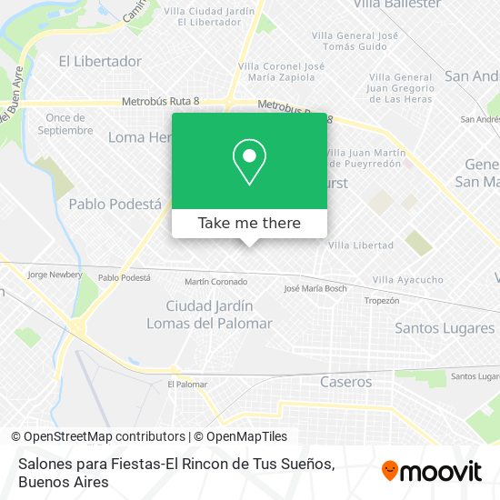 Mapa de Salones para Fiestas-El Rincon de Tus Sueños