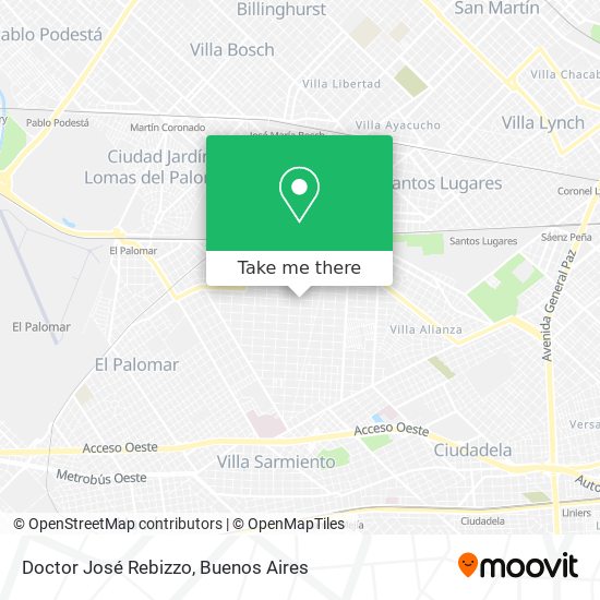 Mapa de Doctor José Rebizzo