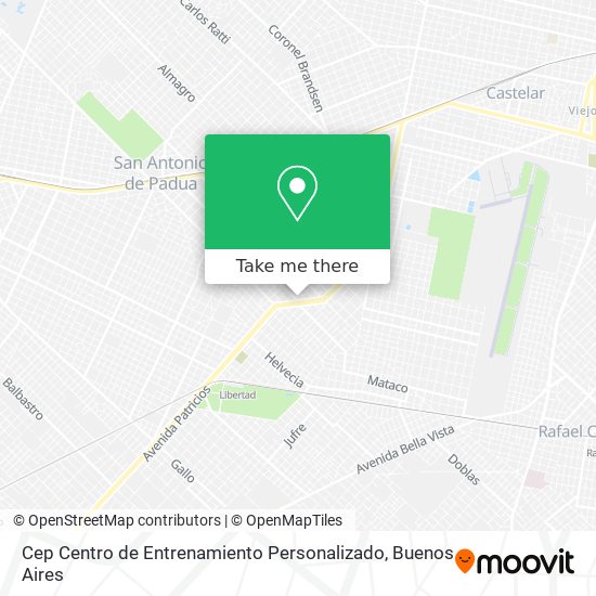 Mapa de Cep Centro de Entrenamiento Personalizado