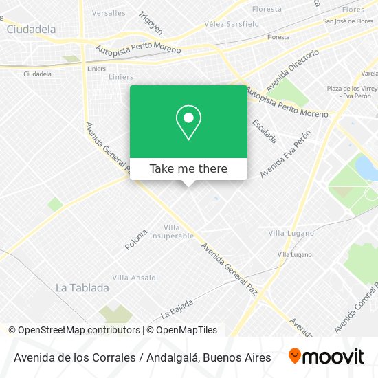 Mapa de Avenida de los Corrales / Andalgalá