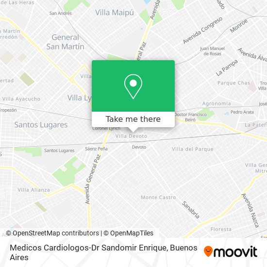 Mapa de Medicos Cardiologos-Dr Sandomir Enrique