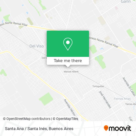 Santa Ana / Santa Inés map