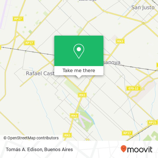 Tomás A. Edison map