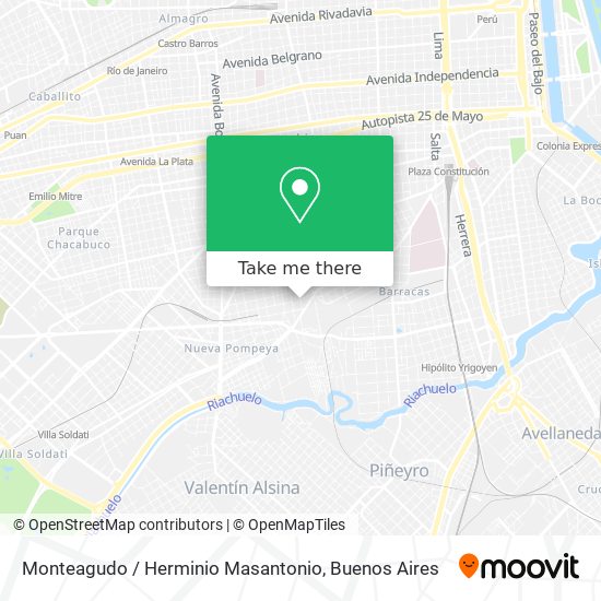Monteagudo / Herminio Masantonio map