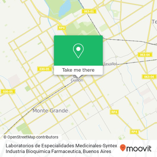 Laboratorios de Especialidades Medicinales-Syntex Industria Bioquimica Farmaceutica map