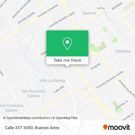 Calle 337 3450 map