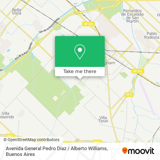 Avenida General Pedro Díaz / Alberto Williams map