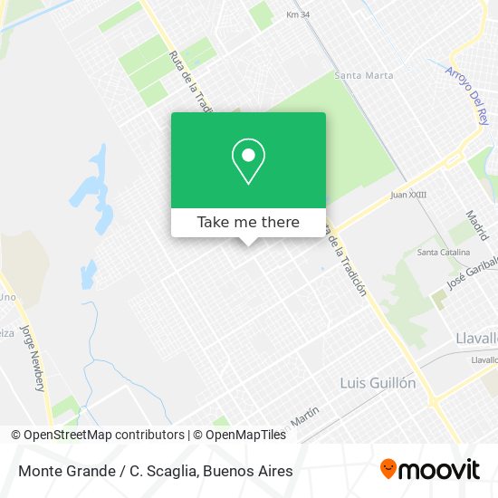 Monte Grande / C. Scaglia map