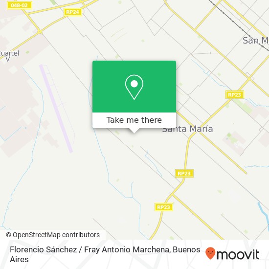 Florencio Sánchez / Fray Antonio Marchena map