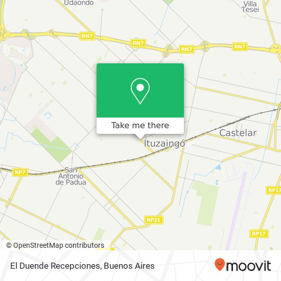 El Duende Recepciones map