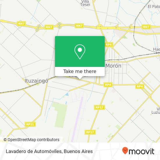 Lavadero de Automóviles map