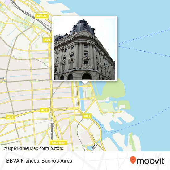 BBVA Francés map