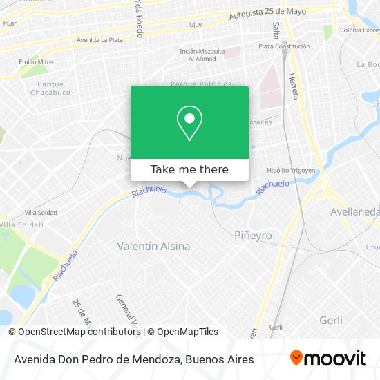 Avenida Don Pedro de Mendoza map