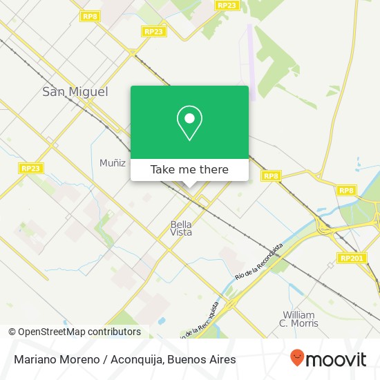 Mapa de Mariano Moreno / Aconquija