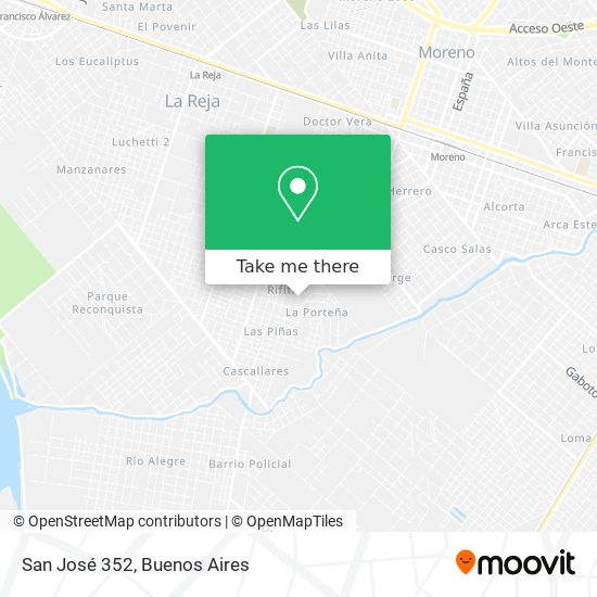 San José 352 map