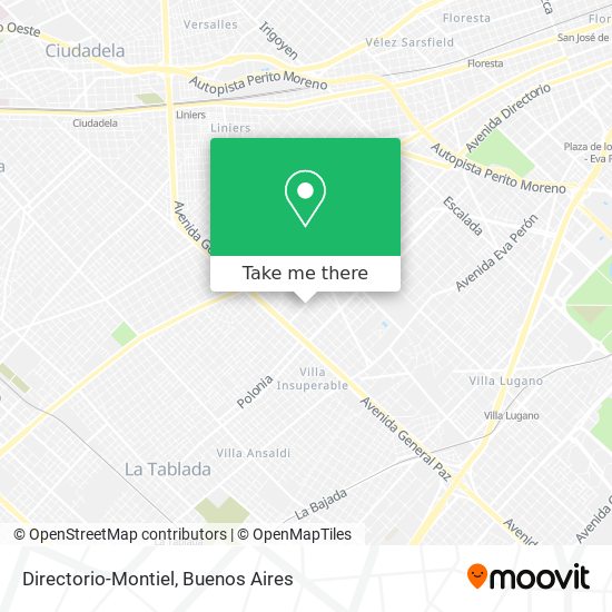 Mapa de Directorio-Montiel