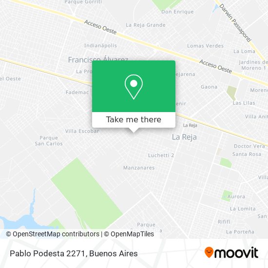 Pablo Podesta 2271 map
