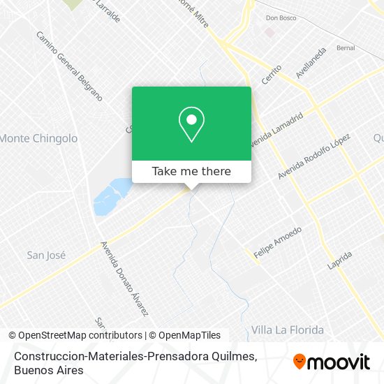 Mapa de Construccion-Materiales-Prensadora Quilmes