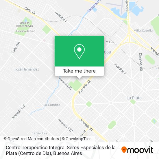 Centro Terapéutico Integral Seres Especiales de la Plata (Centro de Día) map