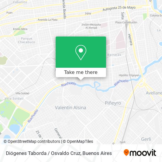 Diógenes Taborda / Osvaldo Cruz map