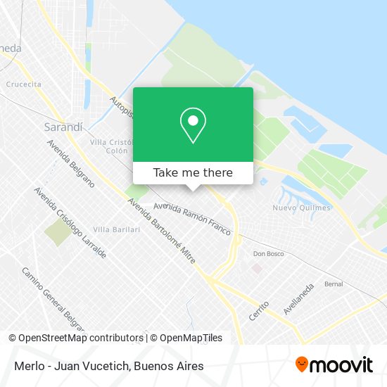 Merlo - Juan Vucetich map