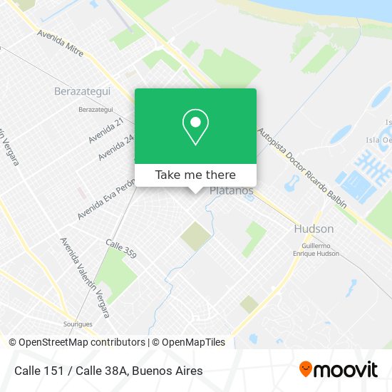 Mapa de Calle 151 / Calle 38A