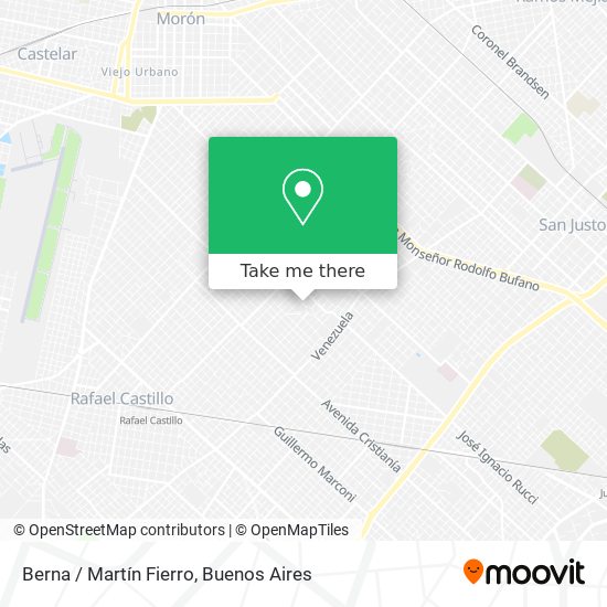 Berna / Martín Fierro map