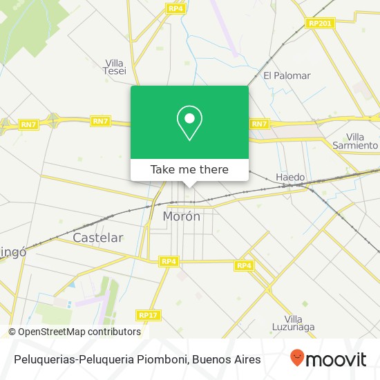 Peluquerias-Peluqueria Piomboni map