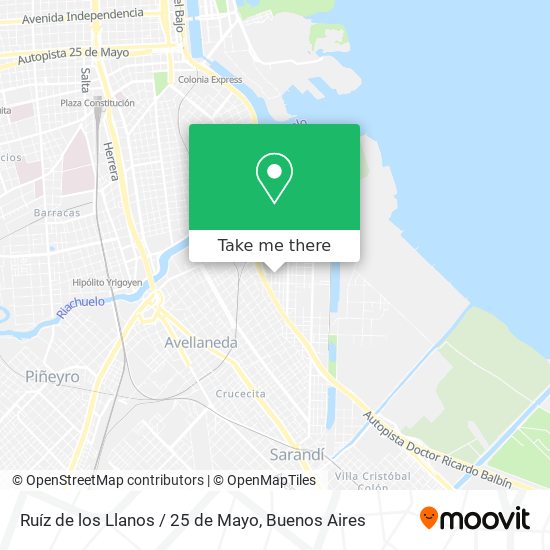Ruíz de los Llanos / 25 de Mayo map