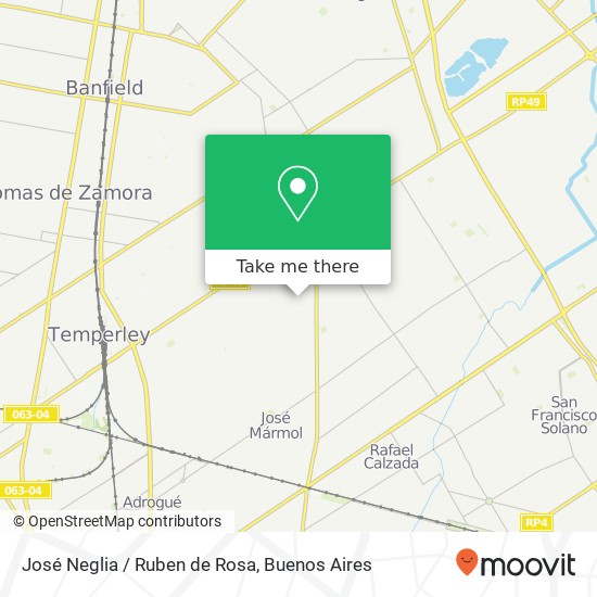 Mapa de José Neglia / Ruben de Rosa