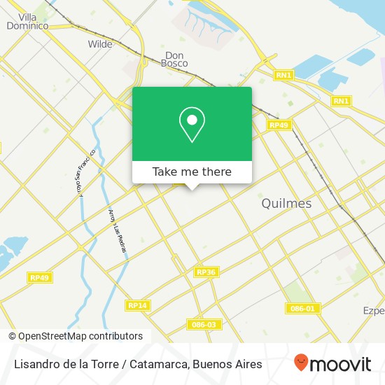 Lisandro de la Torre / Catamarca map