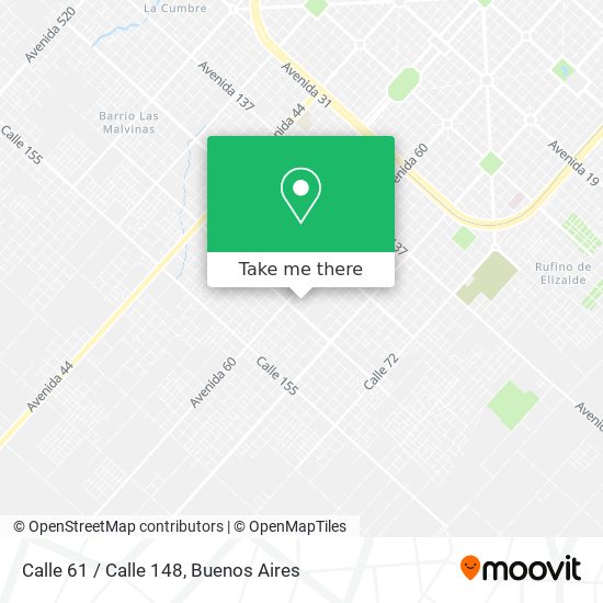 Calle 61 / Calle 148 map