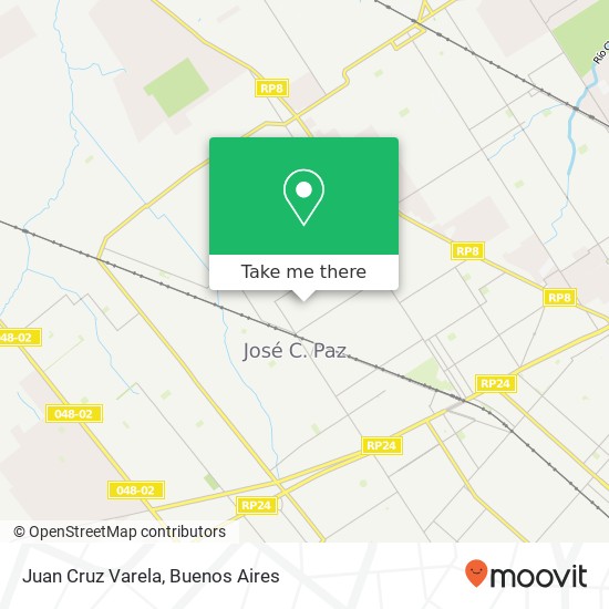 Mapa de Juan Cruz Varela