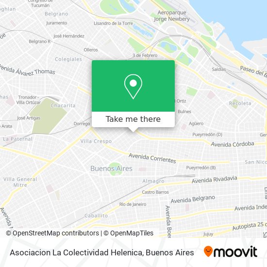 Mapa de Asociacion La Colectividad Helenica