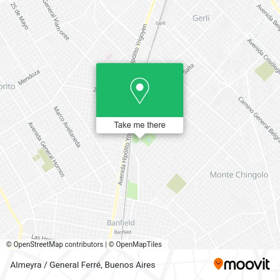 Mapa de Almeyra / General Ferré