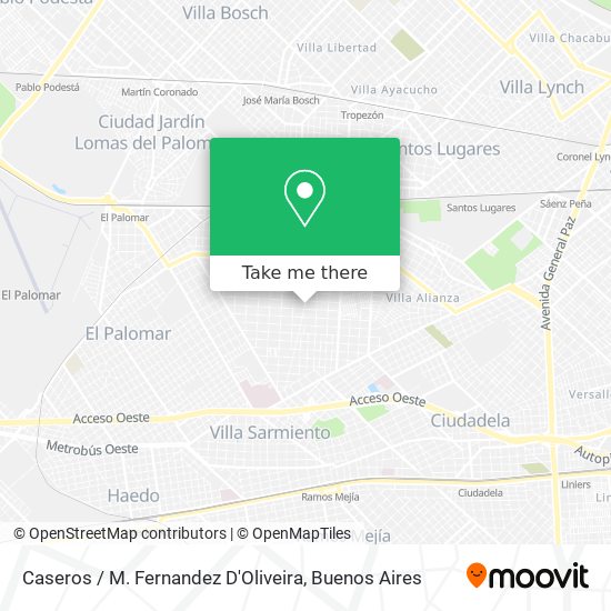 Caseros / M. Fernandez D'Oliveira map