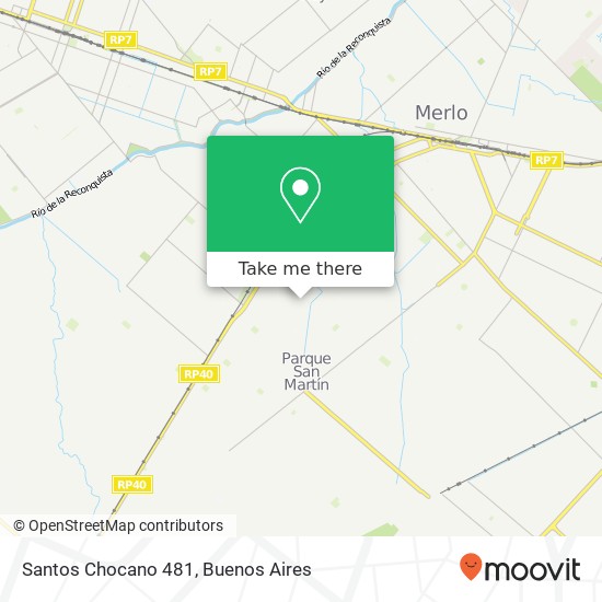 Santos Chocano 481 map