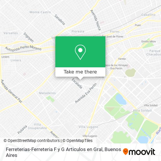 Ferreterias-Ferreteria F y G Articulos en Gral map