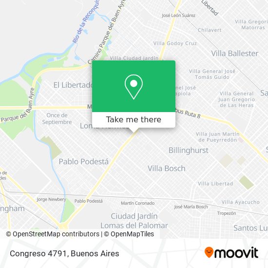 Congreso 4791 map