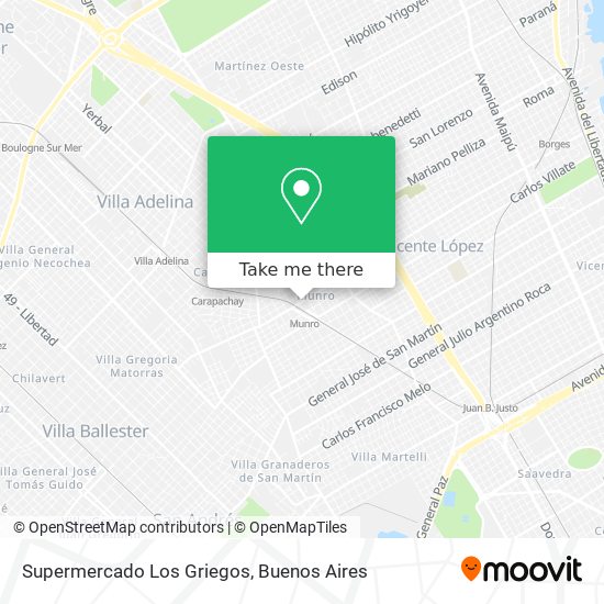 Supermercado Los Griegos map