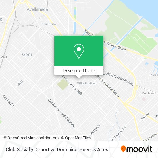 Mapa de Club Social y Deportivo Dominico