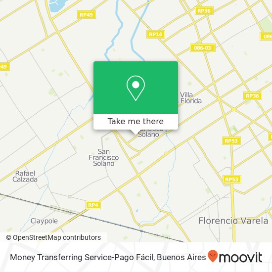 Mapa de Money Transferring Service-Pago Fácil