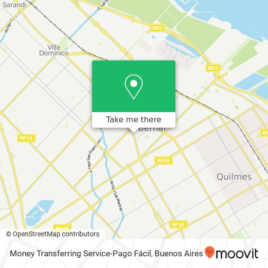 Mapa de Money Transferring Service-Pago Fácil
