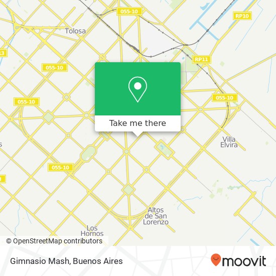 Gimnasio Mash map