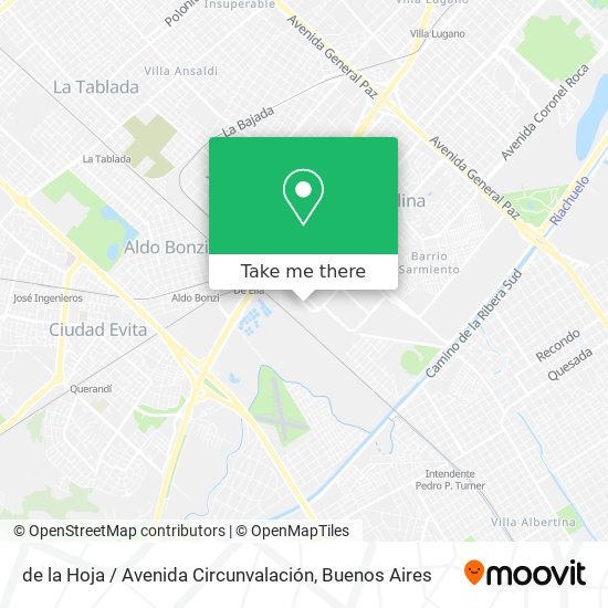 de la Hoja / Avenida Circunvalación map
