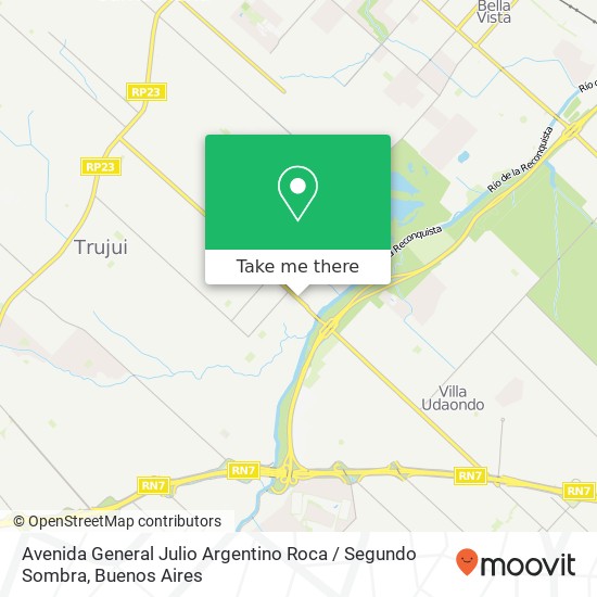 Avenida General Julio Argentino Roca / Segundo Sombra map