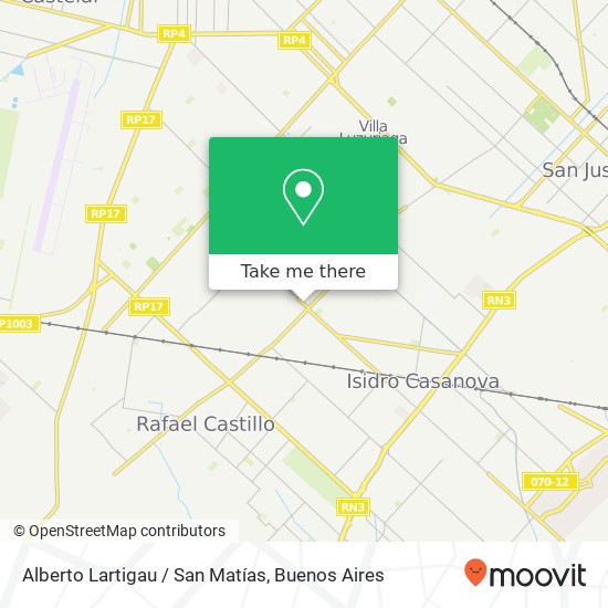 Alberto Lartigau / San Matías map