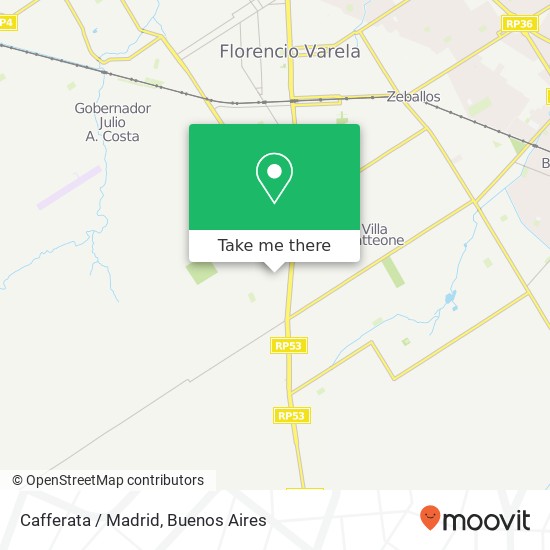 Cafferata / Madrid map